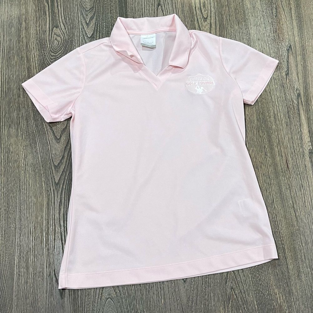 Nike Polo Lucas Oil Embroidered Logo Pink